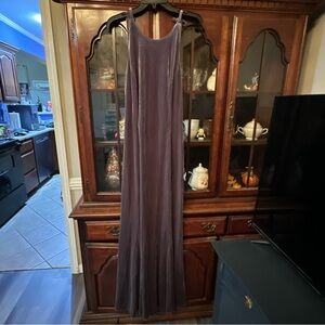 Reggio Vintage 1990s Purple ish Gray Maxi Slip Dress size 10 NWT -missing button